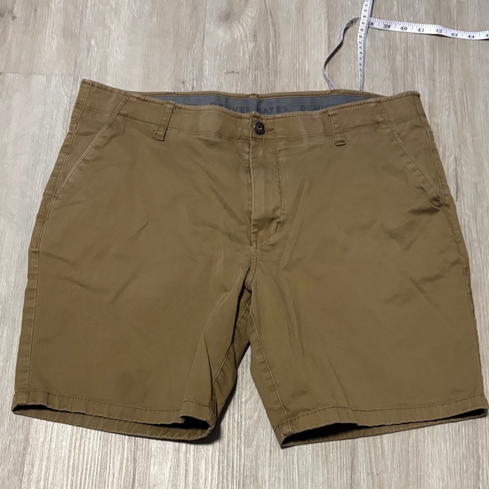 Denver Hayes‎ Men's Tan Flat Front Shorts